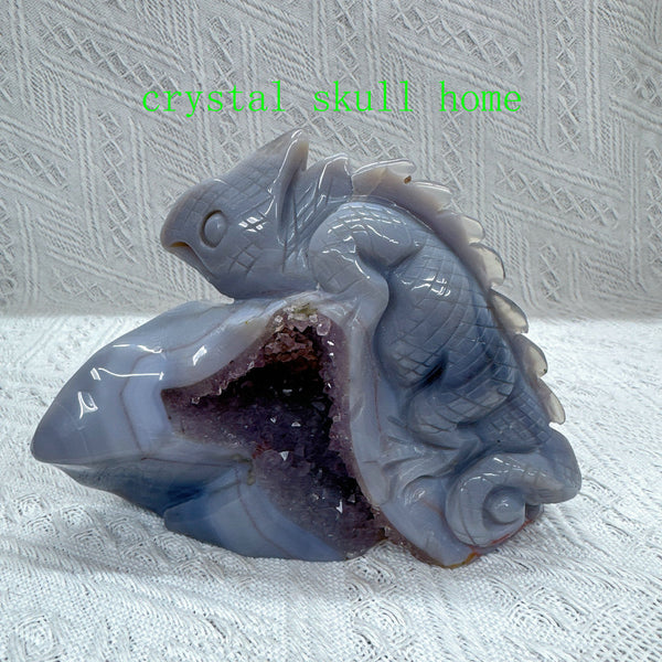 Amethyst Agate Chameleon